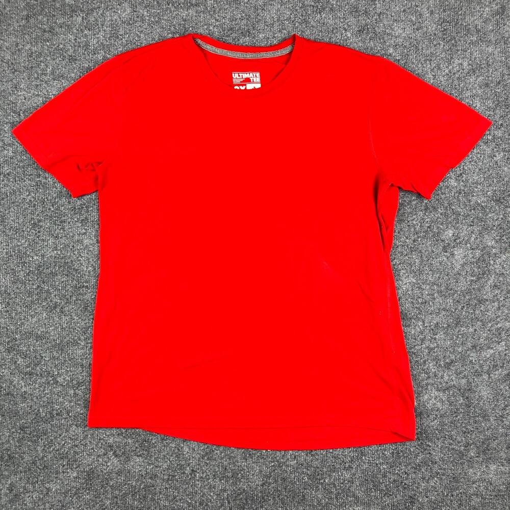 Adidas T-Shirt Mens Size 2X Red Ultimate‎ Tee Lightweight Stretch Athletic Top